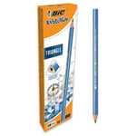 BIC Evolution Üçgen Kurşun Kalem 12'Li Kutu, Kıymık Oluşturmaz, Çiğnemeye Karşı Dayanıklı, Kolay Açılır - Seçenekler: 1 Adet, 12 stück (1er Pack) 3lü paket