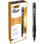BIC Gel-ocity Orijinal Roller Kalemler, Siyah Jel Kalemler, Çizgi Genişliği Orta, Doldurulabilir, 12'li Paket - Seçenekler: 1 stück (12er Pack), 12 Stück (1er Pack), Tek, Tek kişilik