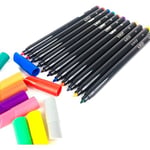 BIC Intensity Keçeli Boyama Kalemi 12 Renk, Su Bazlı Mürekkep, 0.9mm Keçeli Kalem Ucu, Yetişkin Boyama için İdeal
