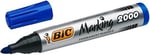 BIC Intensity Marker 2000 Yuvarlak Uçlu Permanent Markör, Mavi, 12'li Kutu, 1.7 mm Sağlam Uç, Hızlı Kuruyan Mürekkep