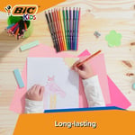BIC Kids Evolution Kuru Boya Kalemi, 12'li Kutu, Kıymık Oluşturmaz, Çiğnemeye Karşı Dayanıklı, Kolay Açılır 3lü paket - Seçenekler: 3 Adet, 24'lü, 36'lı