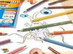 BIC Kids Evolution Stripes Kuru Boya Kalemi, 12'li Kutu