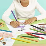 BIC Kids Jumbo-üç kenarlı-yumuşak, boyama kalemi 6,2 mm, 8-Çeşitli renklerde, KARTONETUI her biri 8 adet, Jumbo-dahil kalemtraş