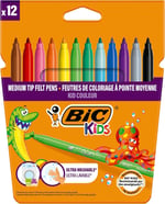 BIC Kids Kid Couleur Keçeli Boya Kalemi, 12'li Kutu