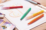BIC Kids Visaquarelle Fırça Uçlu Boya Kalemi 10 Renk, Fırça Başlı Esnek ve Yumuşak Uç, Yıkanabilir Su Bazlı Boya