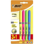 BIC Marking Highlighter Grip Fosforlu Kalem Karışık Renk 3+1'li Blister
