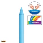 BIC Plastidecor Elleri Kirletmeyen Pastel Boya, 18'li Kutu, Elleri Boyamaz, 30 Aydan Büyük Çocuklar İçin İdeal
