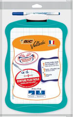 BIC Velleda Mini Beyaz Tahta, Kalem 1721, Silgi, 20 x 30 cm. Yazı Tahtası, Mavi Kalem ve Silgi ile Birlikte