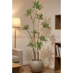 Biçiçek 160 Cm Dragon Bitkisi Yapay Dracaena Küre Saksıda Kahverengi1