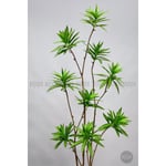 Biçiçek 160 Cm Dragon Bitkisi Yapay Dracaena Küre Saksıda Gri