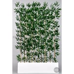 Biçiçek Bambu Separator 170 Cm 10 Dallı Yoğun Yapraklı Beyaz