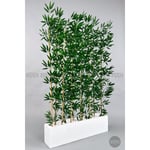 Biçiçek Bambu Separator 170 Cm 10 Dallı Yoğun Yapraklı Beyaz