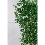Biçiçek Yapay Bambu Ağacı 180cm Metal Saksıda Yoğun Yapraklı 7 Dallı