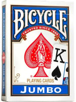 Bicycle Rider Back International Jumbo Endeks Oyun Kartları Poker Boyu, 1 Deste, Kırmızı veya Mavi - Seçenekler: Rider Back International Jumbo, Archangels, Aviary...