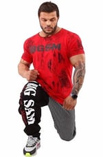 BIG SAM SPORTSWEAR COMPANY Cepli Erkek Eşofman Altı, Erkek Vücut Geliştirme Egzersiz Rahat Tasarım Bol Kas Pantolonu