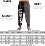 BIG SAM SPORTSWEAR COMPANY Cepli Erkek Eşofman Altı, Erkek Vücut Geliştirme Egzersiz Rahat Tasarım Bol Kas Pantolonu