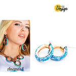 Biggdesign AnemosS Marin Tasarımlı Mavi Bronz Küpe