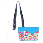 Biggdesign Owl And City Şeffaf Alışveriş ve plaj çantası