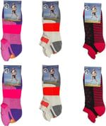 Bijutek Kadın Renkli Spor Sneaker Çorap 6 Çift