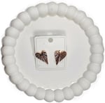 Bijutek Xuping Jewelry Rose Gold Renkli Zirkon Taşlı Kalpli Melek Kanatlı Küpe