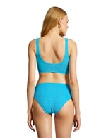 Bikini Üstü Dokulu U Yaka Kalın Askılı