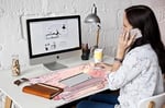 Bilek Destekli Büyük Mouse Pad Kiraz Çiçeği Masa Matı Oyun Mousepad ve Keyborad Bilek Dinlenme Pembe Bilgisayar Matı 80 cm x 40 cm XXL Mouse Mat Organizasyon Dekoru