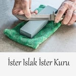 Bileme Taşı 15 cm Bıçak Balta Testere Nacak Satır Keskinleştirme Girit Taş Bileyleme