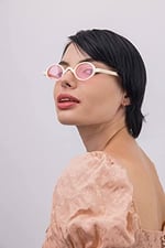 Bilge Karga Baraque Ecru Pink Güneş Gözlüğü