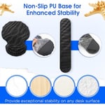 Bilgisayar Klavyesi için Bilek Dayanaklı Ergonomik Mouse Pad, Dizüstü Bilgisayar için Bilek Destekli Kalın Dolgulu Fare Altlığı, Yumuşak Klavye ve Bilek Ağrısı için Mouse Pad Seti (Siyah)