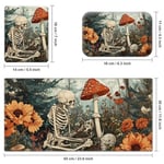 Bilgisayar klavyesi için bilek desteği küçük fare altlığı ve masa pedi matı 23,6 inç x 11,8 inç set, ofis masası matı, kaymaz PU masa matı, bilgisayar, dizüstü bilgisayar, ofis, oyun, ev ve