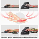 Bilgisayar klavyesi için bilek desteği küçük fare altlığı ve masa pedi matı 23,6 inç x 11,8 inç set, ofis masası matı, kaymaz PU masa matı, bilgisayar, dizüstü bilgisayar, ofis, oyun, ev ve