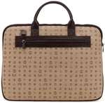 Bilik Deri Monogram Açık Vizon/Kahve Unisex Laptop & Evrak Çantası RH09 BUSİNESS-MN (Açık Vizon/Kahve)