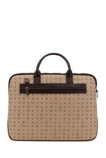 Bilik Deri Monogram Açık Vizon/Kahve Unisex Laptop & Evrak Çantası RH09 BUSİNESS-MN (Açık Vizon/Kahve)