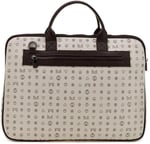 Bilik Deri Monogram Bej/Kahve Unisex Laptop & Evrak Çantası RH09 BUSİNESS-MN (Bej/Kahve)