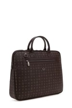 Bilik Deri Monogram Kahve Unisex Laptop & Evrak Çantası RH09 BUSİNESS-MN (Kahve)