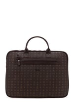 Bilik Deri Monogram Kahve Unisex Laptop & Evrak Çantası RH09 BUSİNESS-MN (Kahve)