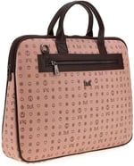 Bilik Deri Monogram Pembe/Kahve Unisex Laptop & Evrak Çantası RH09 BUSİNESS-MN (Pembe/Kahve)