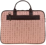 Bilik Deri Monogram Pembe/Kahve Unisex Laptop & Evrak Çantası RH09 BUSİNESS-MN (Pembe/Kahve)