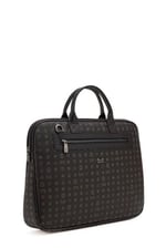 Bilik Deri Monogram Siyah Unisex Laptop & Evrak Çantası RH09 BUSİNESS-MN (Siyah)