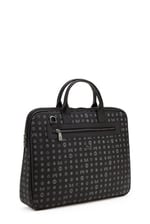 Bilik Deri Monogram Siyah Unisex Laptop & Evrak Çantası RH09 BUSİNESS-MG (Siyah)