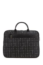 Bilik Deri Monogram Siyah Unisex Laptop & Evrak Çantası RH09 BUSİNESS-MG (Siyah)