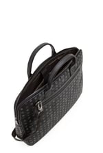 Bilik Deri Monogram Siyah Unisex Laptop & Evrak Çantası RH09 BUSİNESS-MG (Siyah)