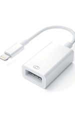 BİLİŞİM BURADA ZR30 Lightning Camera Adapter OTG Çevirici, Beyaz BBZR30