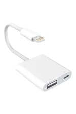 BİLİŞİM BURADA ZR471 Lightning USB 3 Kamera Çevirici, Beyaz BBZR471
