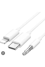 BİLİŞİM BURADA ZR499 Lightning, USB-C, 3,5 mm Aux Çevirici, Beyaz BBZR499