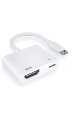 BİLİŞİM BURADA ZR777 PRO L8 3SE Lightning HDMI Dijital AV Adaptör, Beyaz BBZR777