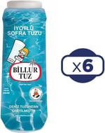 Billur Tuz İyotlu Tuzluklu Sofra Tuzu, 500 G, 6'lı Paket