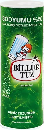 Billur Tuz Sodyumu Azaltılmış İyotlu Sofra Tuzu, 500 gr, 4'lü Paket