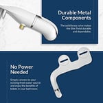 Bio Bidet by Bemis SlimTwist Tatlı Su Sprey Bide Eklentisi Tuvalet, Beyaz, Elektriksiz, Kolay Kurulum