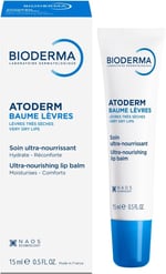 Bioderma Atoderm Lip Balm Kuru, Çatlamış Dudak Besleyici Nemlendirici Dudak Kremi Avokado ve Shea Yağı 15 ml